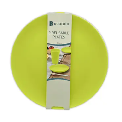 Platos Verde Lima Plástico Duro Reutilizables 20cm (2 uds.)✔️ por sólo 3,15  €. Envío en 24h. Tienda Online. . ✓.  Artículos de decoración para Fiestas.