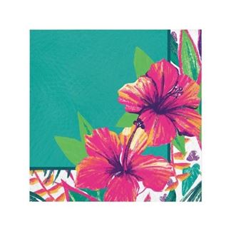 Imagen de Servilletas Verano Tropical papel 33cm (16 unidades)