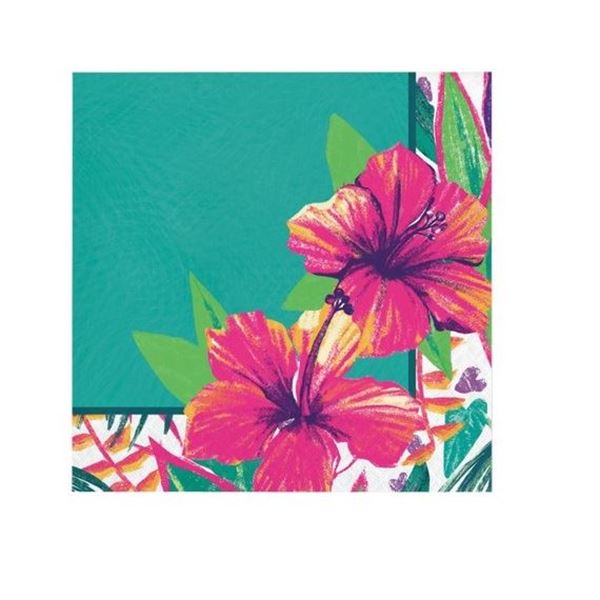 Imagen de Servilletas Verano Tropical papel 33cm (16 unidades)