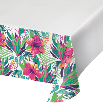 Imagen de Mantel Verano Tropical papel (137cm x 259cm)