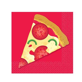 Imagen de Servilletas Pizza Party papel 25cm (16 unidades)