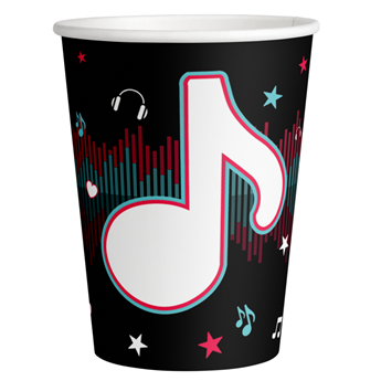 Imagen de Vasos Dance TikTok Party cartón (8 unidades)