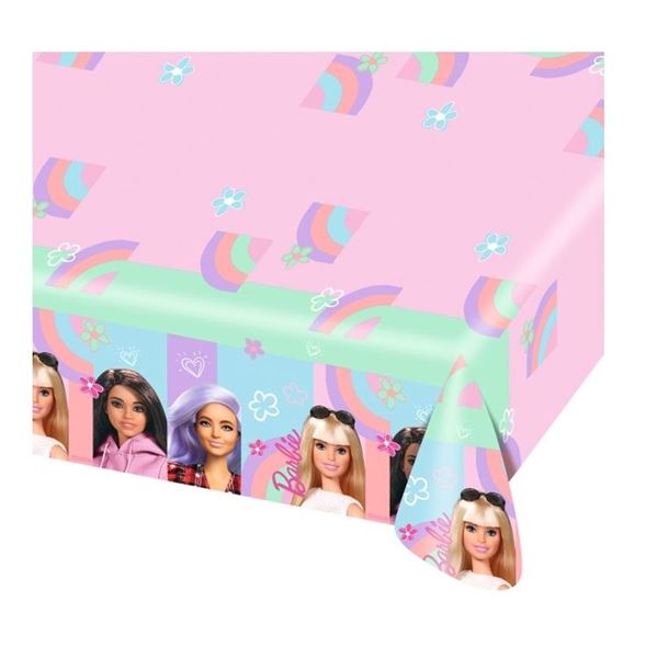 Mantel de Barbie Sweet Mattel papel (120cm x 180cm)✔️ por sólo 3,96 €.  Envío en 24h. Tienda Online. . ✓. Artículos  de decoración para Fiestas.
