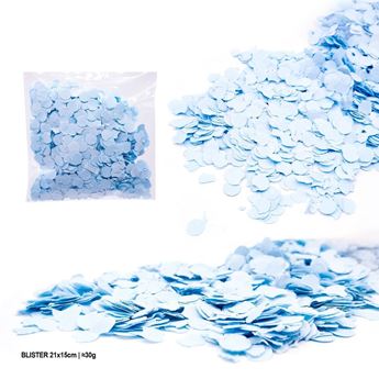 Imagen de Confeti Azul Celeste papel 30gr