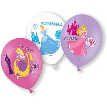 Imagens de Globos de Princesas Disney Personajes Látex (6 unidades)