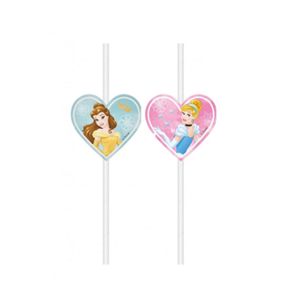 Imagen de Pajitas Princesas Disney papel (4 unidades)