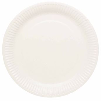 Imagen de Platos Blanco Coco cartón 23cm (8 uds.)