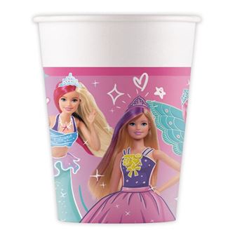 Imagens de Vasos de Barbie cartón (8 unidades)