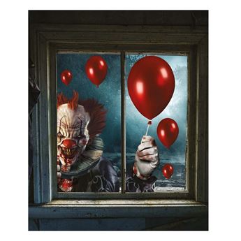 Imagen de Decoración Vinilo Halloween Payaso Circo Terror Gigante