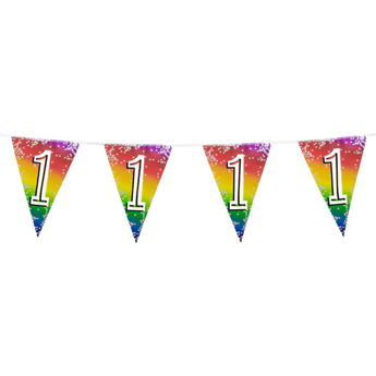 Feliz 2do cumpleaños colorido banner telón de fondo arco iris