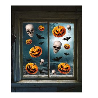 Imagens de Decorados Adhesivos Calabazas y Calaveras (19 unidades)