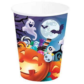 Imagens de Vasos Halloween Calabaza Infantil cartón (6 unidades)