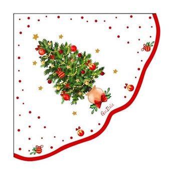 Picture of Servilletas Deseos de Navidad papel 33cm (16 unidades)