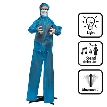 Picture of Figura Pie Doctor Aterrador con Luz, Sonido y Movimiento (170cm)