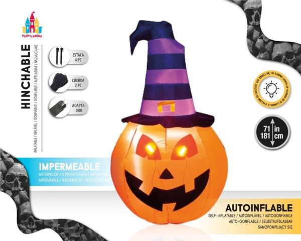 Imagen de Calabaza Auto-hinchable con Led (181cm)