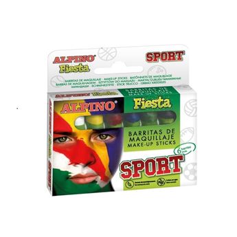 Picture of Maquillaje Barritas Sport Colores (6 unidades) Pintacaras 