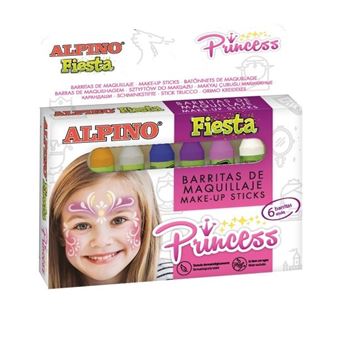 Imagen de Maquillaje Barritas Princess Colores Pintacaras (6 unidades)