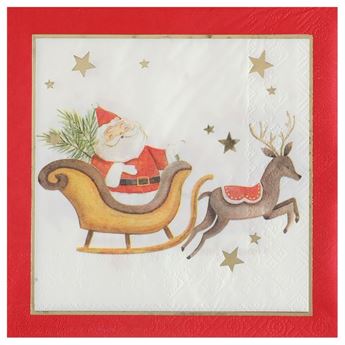 Picture of Servilletas Cascanueces Navidad Vintage papel 33cm (10 unidades)