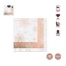 Picture of Servilletas Copos de Nieve Rosa Dorado papel (30 uds.)