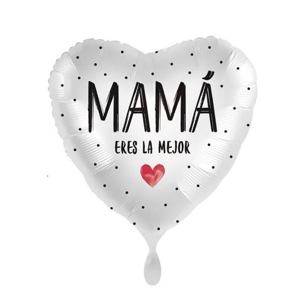 Imagens de Globo Corazón Mamá Eres la Mejor (43cm)