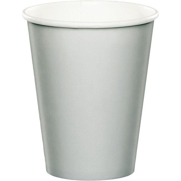 Imagens de Vasos Plateados cartón 250ml (8 unidades)