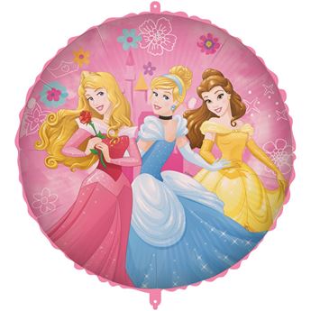 Imagen de Globo Princesas Disney con Cinta y Peso (45cm)