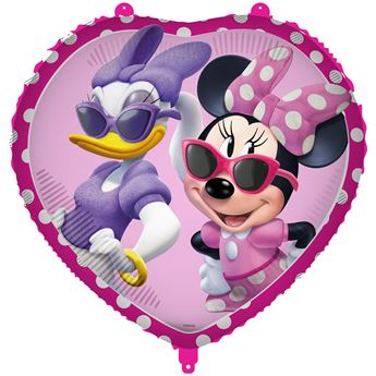 Picture of Globo Minnie Mouse Junior Disney Corazón con Cinta y Peso (45cm)