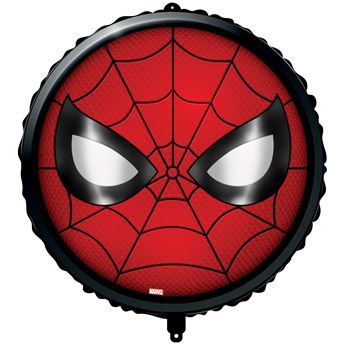 Picture of Globo Spiderman Cara con Cinta y Peso (45cm)