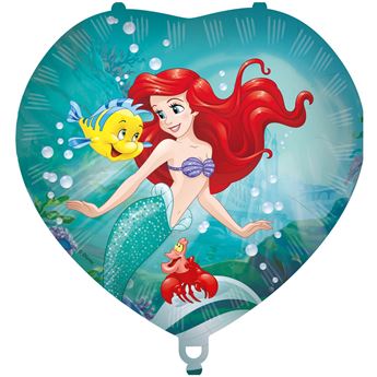 Picture of Globo Princesa Ariel Sirenita Disney con Cinta y Peso (45cm)