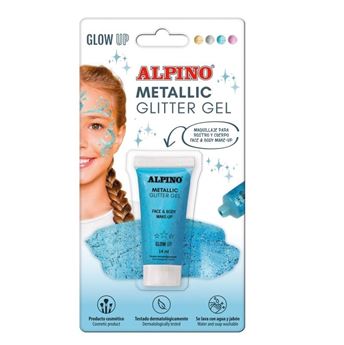 Imagens de Maquillaje Gel Purpurina azul Pintacaras 