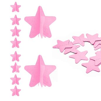 Imagens de Tira Estrellas Rosa Pastel papel (1,5m)