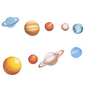 Imagen de Guirnalda Espacio Planetas papel (250cm)