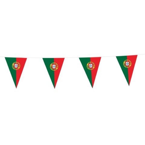 Imagen de Banderín Bandera Portugal plástico (10m)