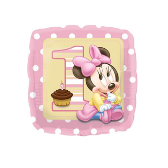 Imagen de Globo Minnie Mouse Baby Primer Cumple (45cm)