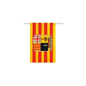 Imagen de Guirnalda Bandera Aragón plástico (50m)