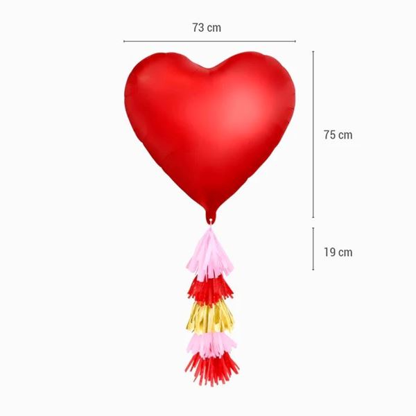 Globos Corazón Rojo 30cm (50)✔️ por sólo 10,98 €. Envío en 24h. Tienda  Online. . ✓. Artículos de decoración para  Fiestas.