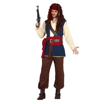 Imagen de Disfraz Pirata Jack Sparrow Hombre Adulto (Talla XL 54-56)