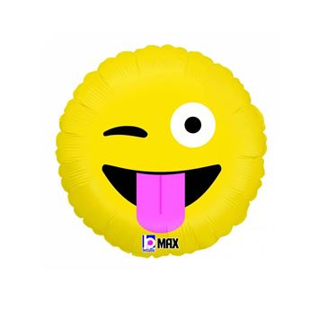 Imagen de Globo Emoji Loco Foil (35cm)