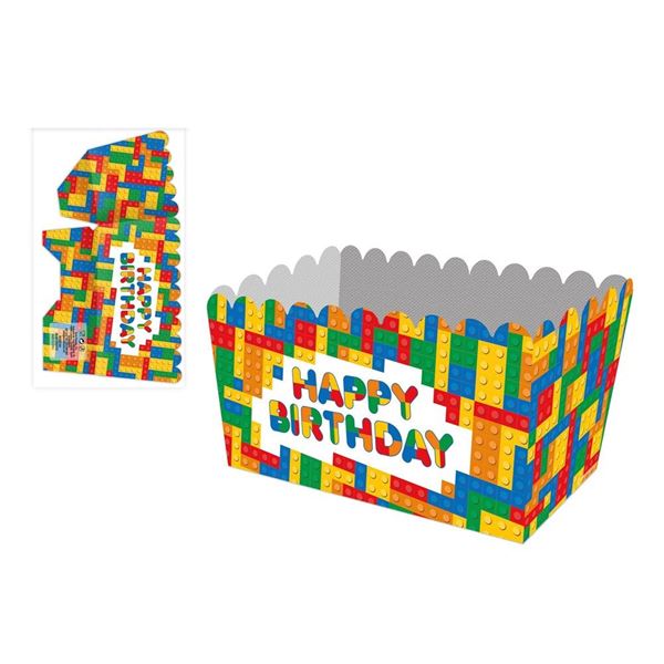 Imagen de Caja Lego Bloques Rectangular cartón 13cm x 7cm (3 unidades)