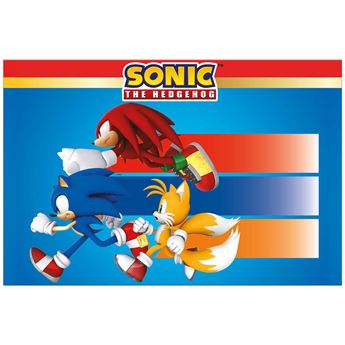 Imagen de Mantel de Sonic de plástico 120cm x 180cm