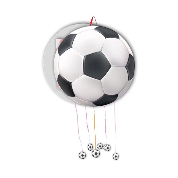 Imagen de Piñata Balón de Fútbol Tirar cartón (35cm)