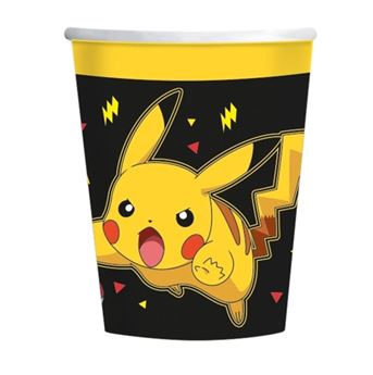 Picture of Vasos de Pokémon Pikachu cartón 237ml (8 unidades)
