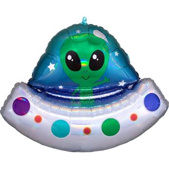 Imagens de Globo Alien en el Espacio Foil (71cm x 53cm)