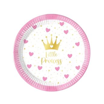 Imagens de Platos Little Princess cartón 20cm (8 unidades)
