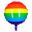 Picture of Globo Orgullo LGBT Arcoíris Redondo Foil (45cm)