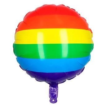 Imagen de Globo Orgullo LGBT Arcoíris Redondo Foil (45cm)