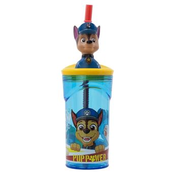 Imagen de Vaso Infantil 3D Patrulla Canina con Pajita y Tapa - 360 ml