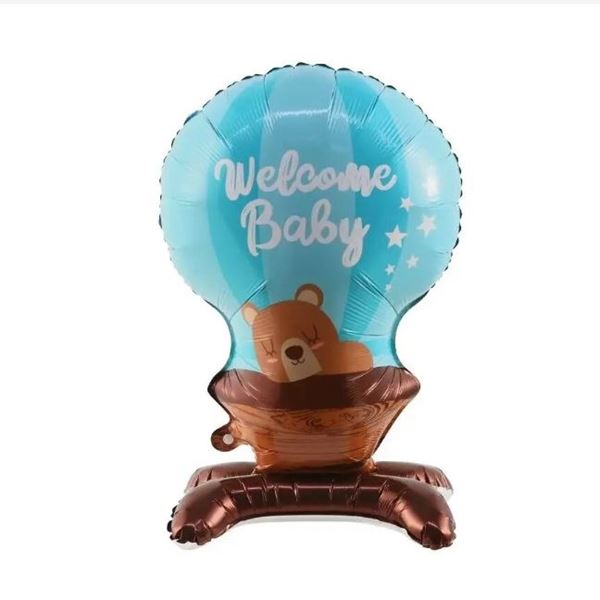 Picture of Globo Welcome Baby Azul con Base (Solo Aire)