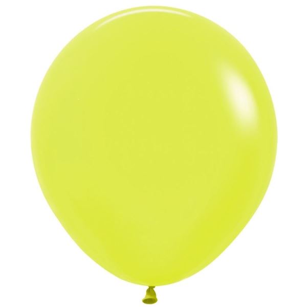 Imagen de Globos Amarillos Neón 45cm Sempertex R18-220-15 (15)