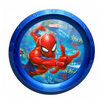 Imagen de Plato Spiderman Plástico Duro Reutilizable 21.5cm